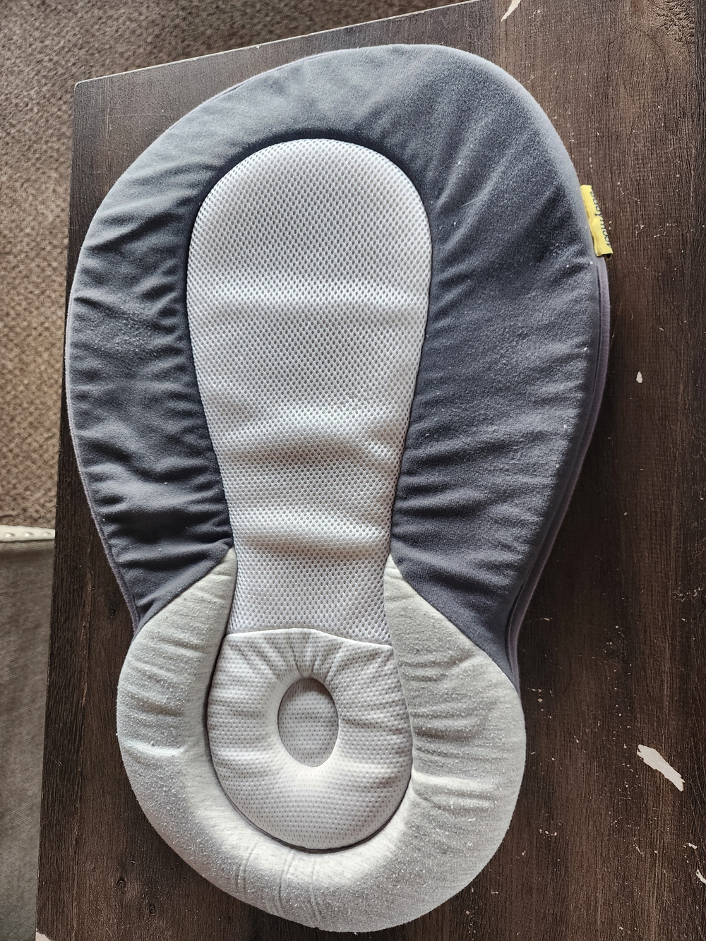 Gray Infant Head & Body Support Cushion by